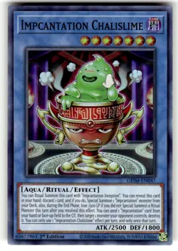 Yugioh Impcantation Chalislime GEIM-EN047 Super Rare 1st Ed NM - Image 1