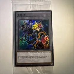 Yugioh Token Card TKN5-EN025 Playmaker & Cyberse Quantum Dragon New Sealed - Image 1