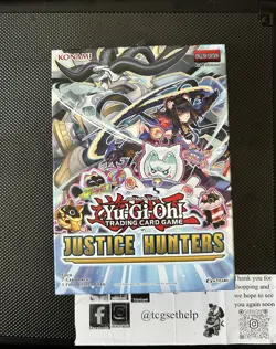 TCG 2025 Yugioh Justice Hunters 1st Edition mini Box 4-Packs Sealed New - Image 1