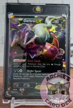 Pokemon Card English Darkrai EX (Ultra Rare) Foil 63/108 NEAR-MINT - Image 1