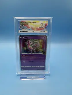ACE 10 Gem Graded Mew 25th Anniversary Collection Chinese 002/028 Pokemon Card - Image 1