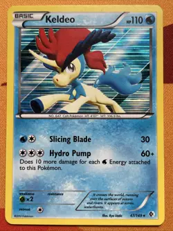 Pokemon Card - Keldeo - Holo Rare (47/149) BW Boundaries Crossed *LP* - Image 1
