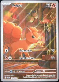 Pokemon TCG Vulpix 138/132 2025 Mega Evolution Illustration Rare Card - NM - Image 1