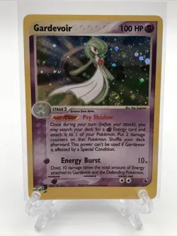 Pokemon Gardevoir EX Ruby Sapphire Holo 7/109 Trading Card LP Swirl - Image 1