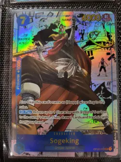 One Piece Card Game Pillars Of Strength Sogeking OP03-122 SEC Parallel Manga - Image 1