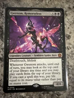 Gwenom Remorseless 0056 Mythic Non Foil - Magic MTG Marvel's Spider-Man - Image 1