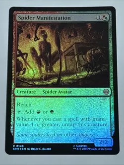 MTG Universes Beyond: Spider-man Spider Manifestation Foil 0148 NM - Image 1
