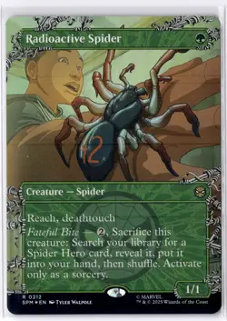 Radioactive Spider (Borderless) 212 MTG Marvel's Spider-Man FOIL NM/M - Image 1