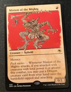 Minion Of The Mighty - Showcase - AFR - MTG - EN - NM - 320 - Image 1