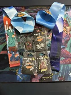 Magiccon Atlanta 2025 Black Lotus Merch Lanyard And Fblthp Pins Lot Exclusive - Image 1