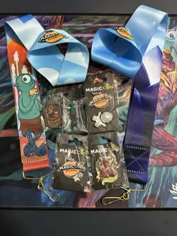 Magiccon Atlanta 2025 Black Lotus Merch Lanyard And Fblthp Pins Lot Exclusive - Image 2