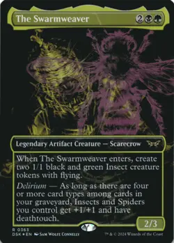 MTG The Swarmweaver (Showcase) Foil NM Duskmourn: House of Horror Magic 363 - Image 1