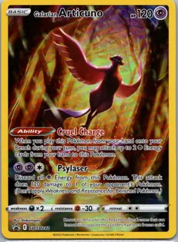 Pokemon TCG Galarian Articuno SWSH282/307 SWSH Black Star Promos Holo NM - Image 1
