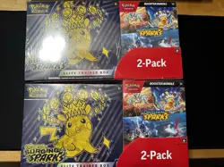 Pokemon Surging Sparks ETB & Booster Bundle Costco 2-Pack Sealed Lot of 2 - Image 1
