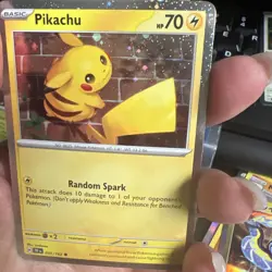 Pokemon TCG Temporal Forces Pikachu Cosmos Holo 051/162 - Image 2