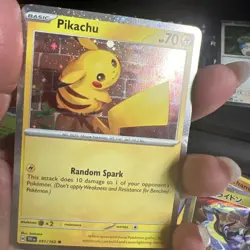 Pokemon TCG Temporal Forces Pikachu Cosmos Holo 051/162 - Image 3