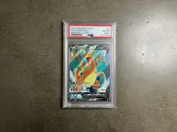 2022 Pokemon FA/Charizard Brillant Stars PSA 8 Error Miscut Alignment dot - Image 1