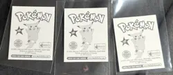 1999 Merlin Pokemon Puzzle Sticker Gastly Haunter Gengar #185#186#187 - Image 2