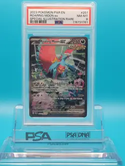 2023 Pokemon Paradox Rift Special Illustration Rare #251: ROARING MOON ex: PSA 8 - Image 1