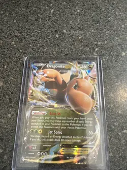 Pokemon TCG Dragonite EX 74/111 Ultra Holo Rare XY Furious Fists Near Mint - Image 1