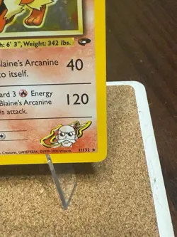 Pokemon TCG Blaine's Arcanine Gym Challenge 1/132 Holo Unlimited Rare 1st Ed NM - Image 5