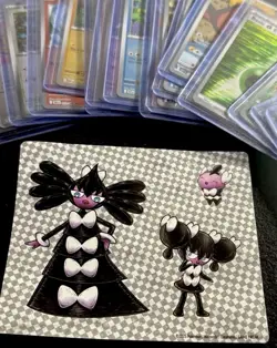 Pokemon TCG Black Bolt Binder & White Flare Sticker Collection SIR Holo Rare Lot - Image 2
