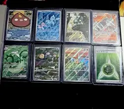 Pokemon TCG Black Bolt Binder & White Flare Sticker Collection SIR Holo Rare Lot - Image 3