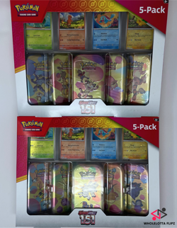 Pokemon Scarlet & Violet 151 5-Pack Mini Tins w/4 Promos, Costco Bundle Lot Of 2 - Image 1