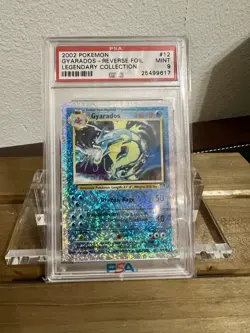 Pokemon Gyarados Legendary Coll. Reverse Holo Rare #12 PSA 9 Mint - Image 1