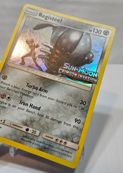 Registeel SM75 Holo PreRelease Promo Sun & Moon Crimson Invasion Pokemon 7429 - Image 3