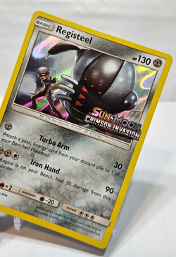 Registeel SM75 Holo PreRelease Promo Sun & Moon Crimson Invasion Pokemon 7429 - Image 4
