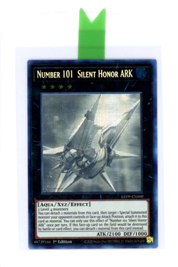 Yugioh TCG Number 101: Silent Honor ARK LED9-EN000 Duels from the Deep Ghost Rar - Image 1