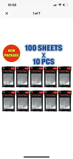 10x KMC Card Barrier Perfect Fit Size Soft Sleeves 1000 Count Standard 64x89 mm - Image 2