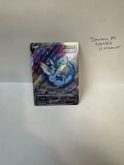 Pokemon Vaporeon v Alternate Full Art SWSH181 Black Star Promo Card NM - Image 1