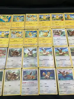 Pikachu And Eevee Pokemon Card Lot Mid Era/Modern NM/MP Pikachu And Eevee Only - Image 1