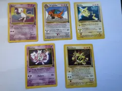 1999 Pokemon The First Movie Complete Promo Card Set of 5 #2 #3 #4 #5 #8 - Image 1