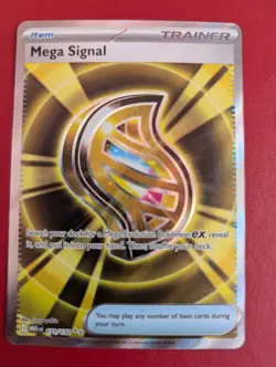 Mega Signal 171/132 Full Art Pokemon Card Mega Evolution Near Mint - Image 1