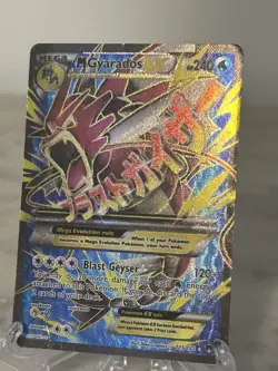 Pokemon Mega-Gyarados EX TCG Holo Card Breakpoint 115/122 Full Art - Image 1