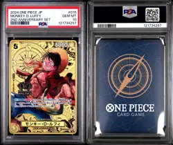 PSA 10 One Piece Card Monkey D. Luffy 2nd Anniversary Set ST13-015 SR Japanese - Image 2