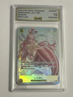 One Piece Card Game Shirahoshi Super Rare Alt Art Parallel EB01-057 - Image 1