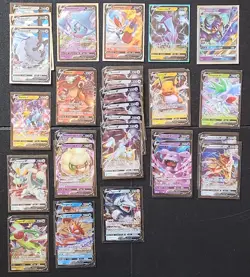 Pokemon TCG Assorted Era V Full Art Holo Lot of 28 Cards Sleeved - Image 1