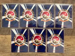 Lot of 7x Pokemon 1996 Japanese Base Basic No Rarity Symbol cards - Image 2