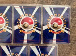 Lot of 7x Pokemon 1996 Japanese Base Basic No Rarity Symbol cards - Image 4