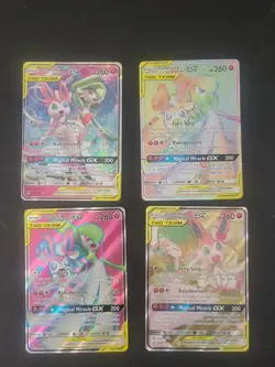 Pokemon Gardevoir & Sylveon GX Tag Team Sun & Moon Unbroken Bonds 4 Card Lot - Image 1