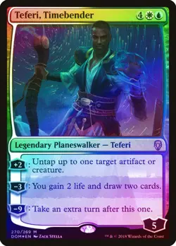 Teferi, Timebender FOIL Dominaria NM White Blue Mythic Rare MTG CARD ABUGames - Image 1