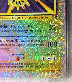 Pokemon Cards: Legendary Collection Reverse Holo: Zapdos and Jynx - Image 5