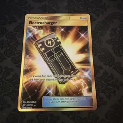 Pokemon TCG Electrocharger Sun & Moon Team Up 193/181 Holo Card Secret Rare - Image 1