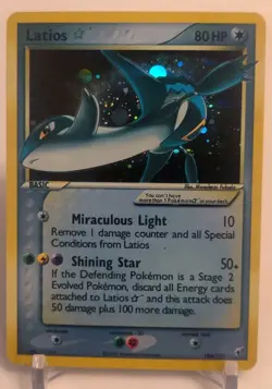 **Custom-made**HighQuality,Gold Star Latios #106,Ex Deoxys"Display-card" - Image 1