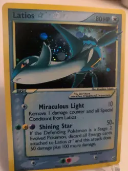 **Custom-made**HighQuality,Gold Star Latios #106,Ex Deoxys"Display-card" - Image 4