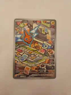 Pokemon TCG Rotom 197/182 Destined Rivals Full Art Illustration Rare Card - Image 1